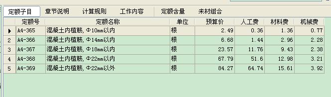 植筋如何计算