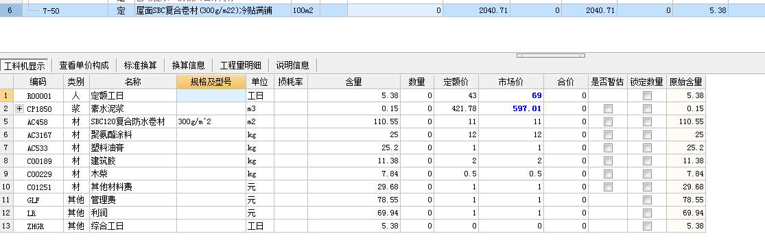 套子目