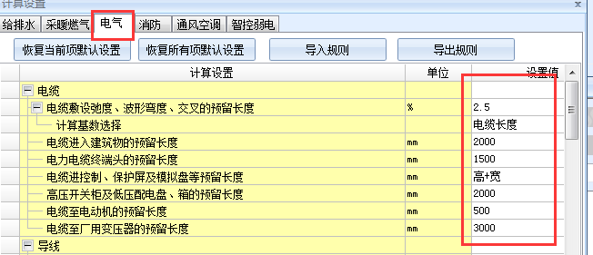预留长度