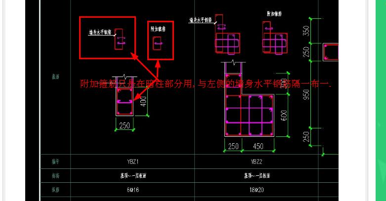 暗柱附加箍筋