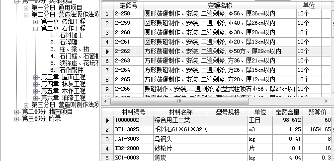 仿古定额