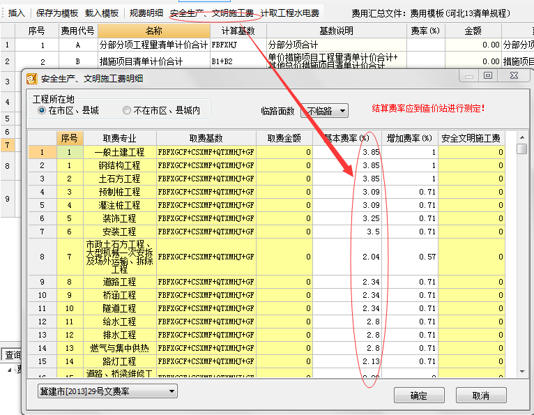 安全文明施工费