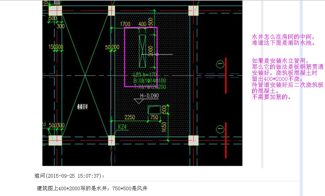 如下图:图片中图示在建筑图上是风井,为什么这里不是洞口的表示方法