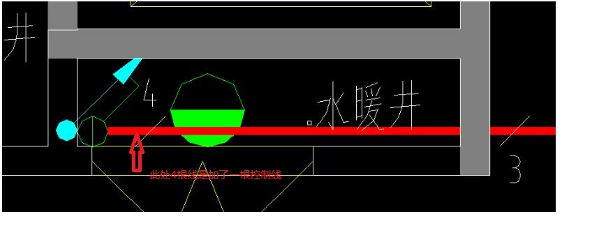 由此往上引到上面的那十几层的水暖井的竖向干线是三根还是四根-答疑