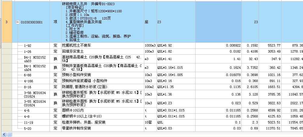 项目特征