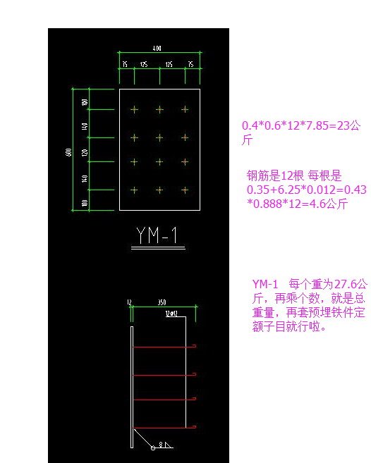 预埋钢板怎么算量套价