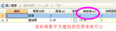 层高设置