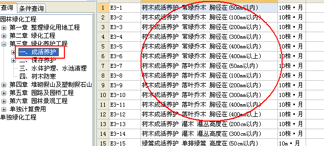 养护定额