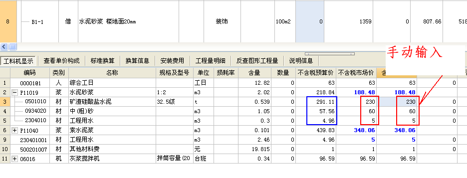 预算价