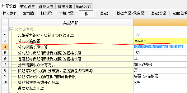 分布筋