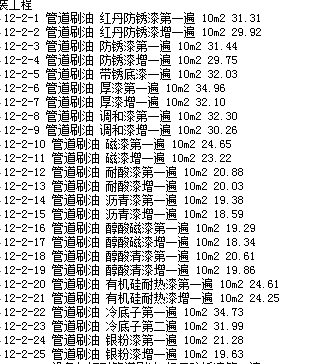 18安裝定額
