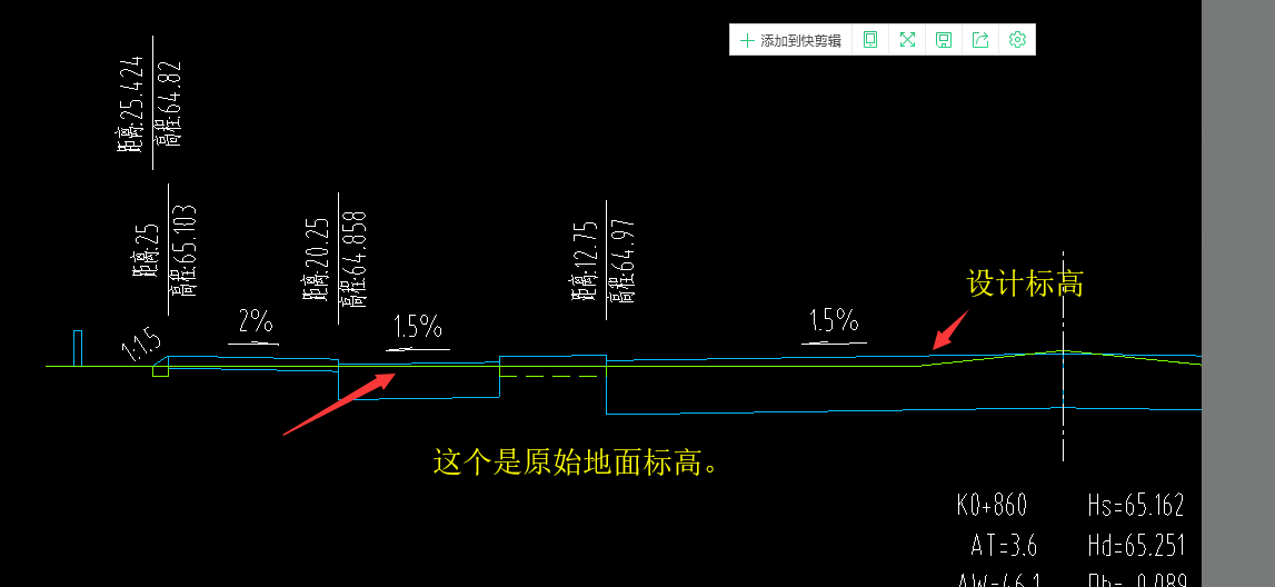 路面橫斷面圖