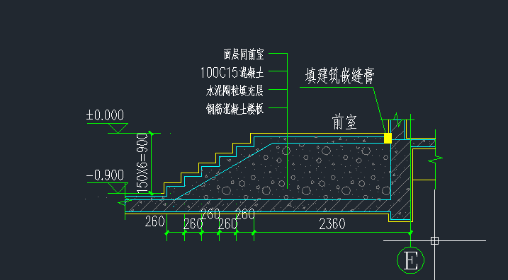 按照图纸尺寸,为什么我画的台阶这么矮,没有到底板位置,求解,感谢!