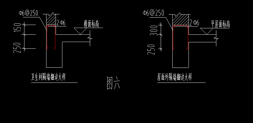 请问一下老师这两个卫生间翻边分别是什么