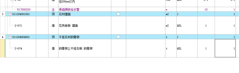 清單定額