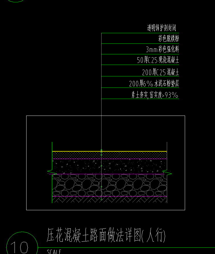 壓花混凝土路面