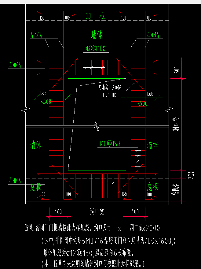 这种人防门框墙该怎么定义?