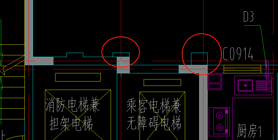 凸出墻