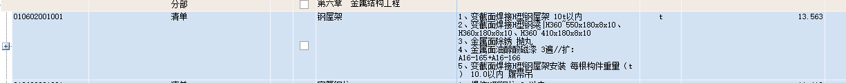 項目特征