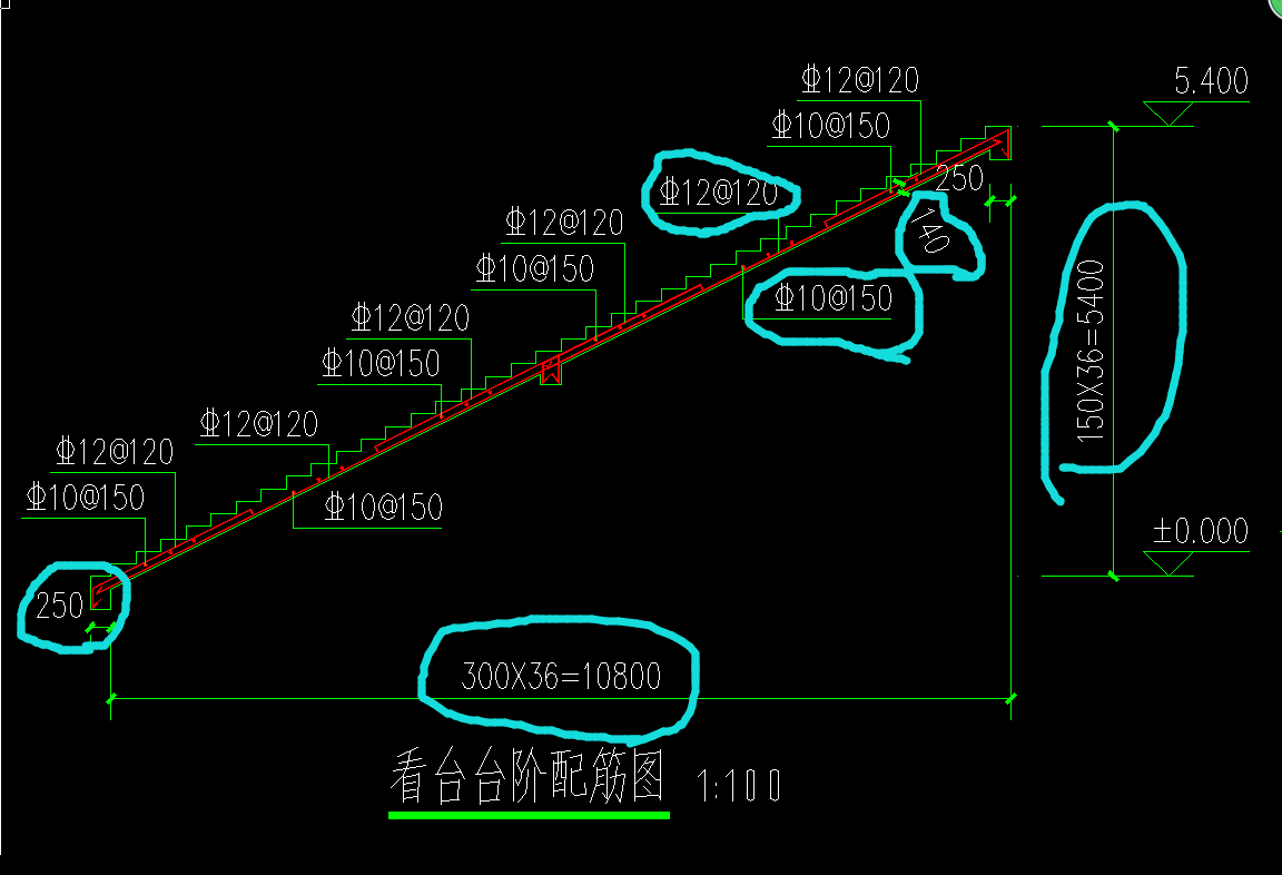 梯板配筋