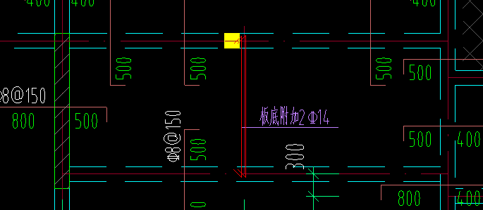 下图板底附加钢筋怎么操作