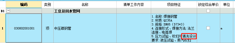 項目特征