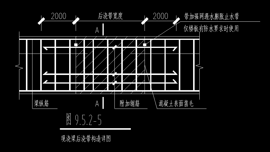 图纸要求梁附加筋的伸出长度为2000每边,而16g图集只要求la,那么要