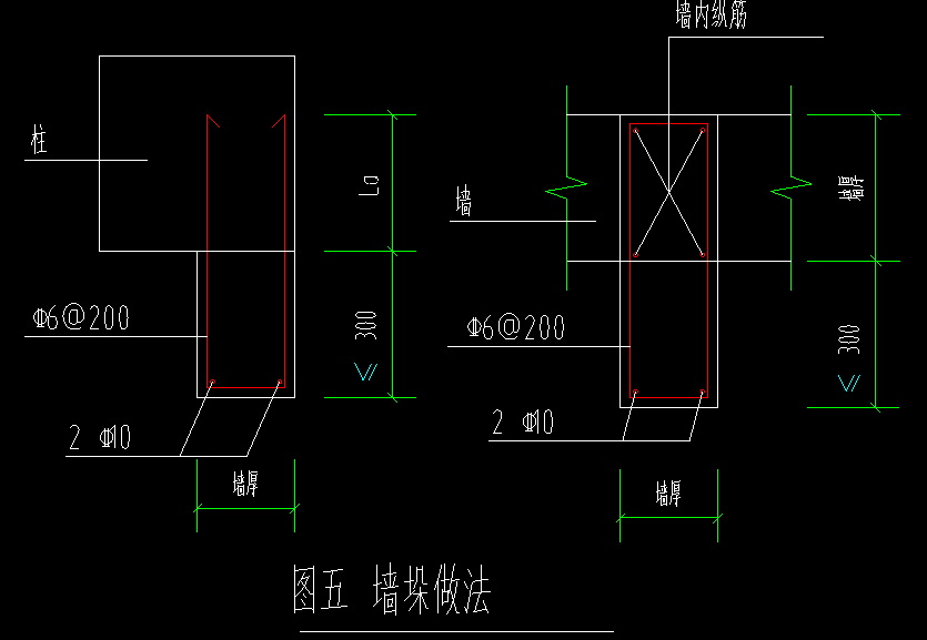 柱子和墙合并的墙垛怎么设置钢筋如图