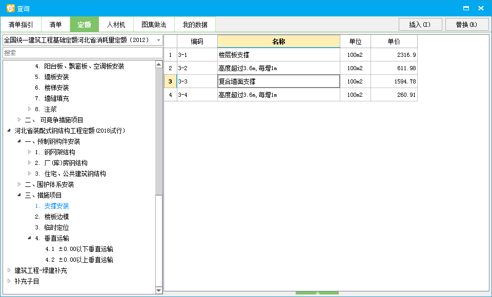 定額措施