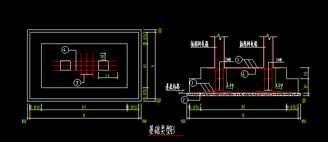雙柱獨立基礎(chǔ)