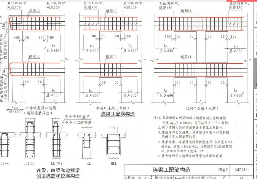 雙洞口連梁