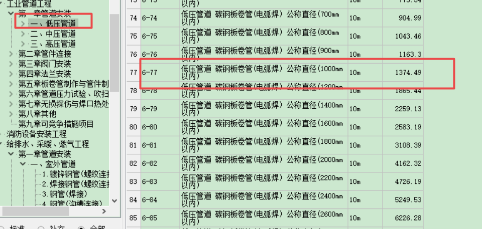 套用安装定额中的低压管道中的定额子目.