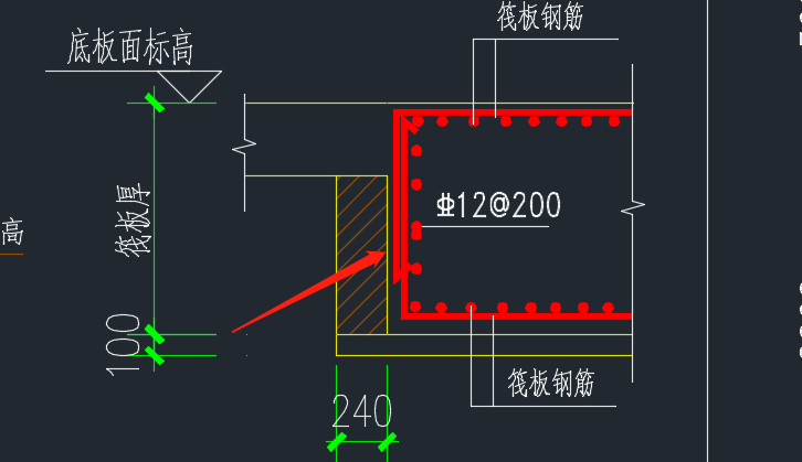 图中除了筏板侧面钢筋,还需要设置u型构造封边筋和弯折长度吗,要是