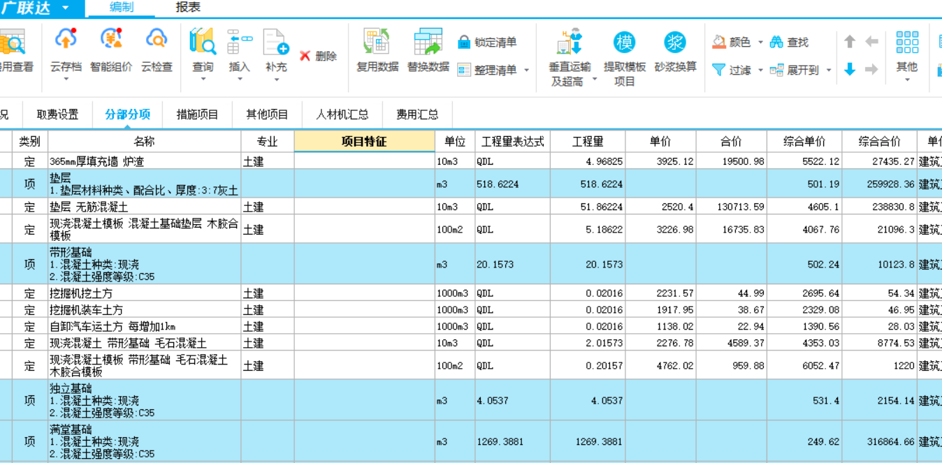 項(xiàng)目特征