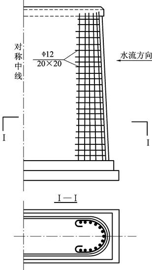图11-12  混凝土墩身钢筋网