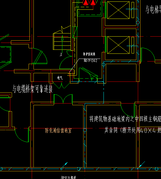 请问:电梯导轨的接地,算图纸上的水平长度,还需要计算