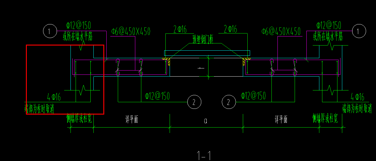 请问各位前辈,这个人防门框墙的4c16钢筋如何输进去