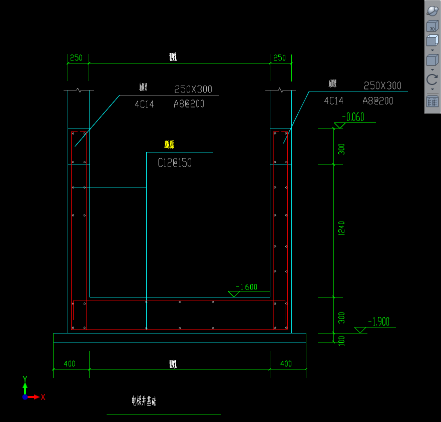 请问遇到如图所示的电梯井地圈梁时如何绘制,直接按圈梁绘制吗,钢筋又