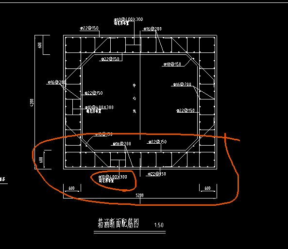 这个涵洞,底板我用筏板基础画,请问这个梅花型箍筋怎么布置要是单构件