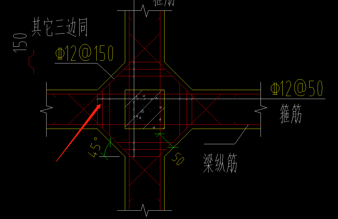 请问这个加腋梁中间这个钢筋gtj怎么画?参数没有