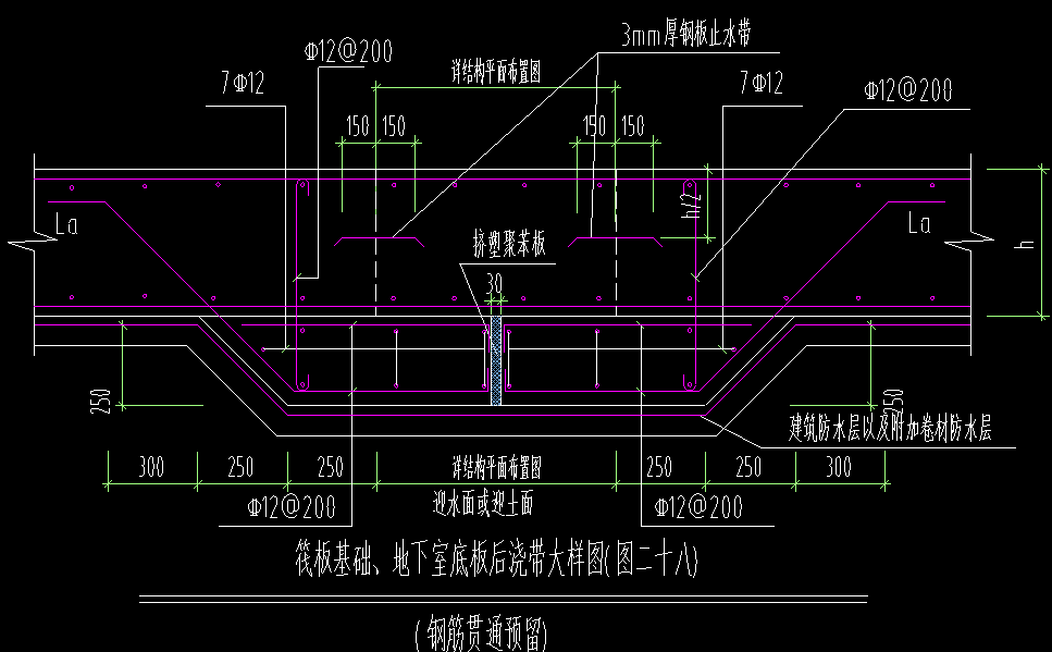 后澆帶怎么畫