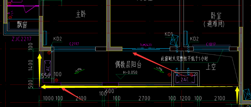 外墙中心线