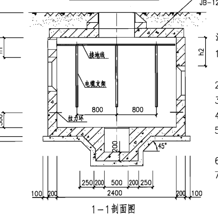 这样电缆井底部怎么布置