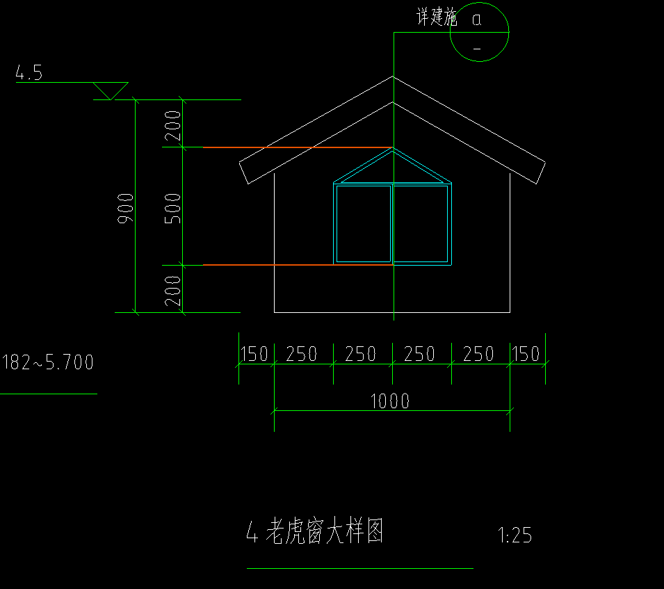 老虎窗的怎么绘制和算量