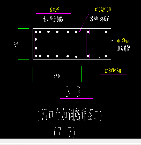 洞口竖向加强筋