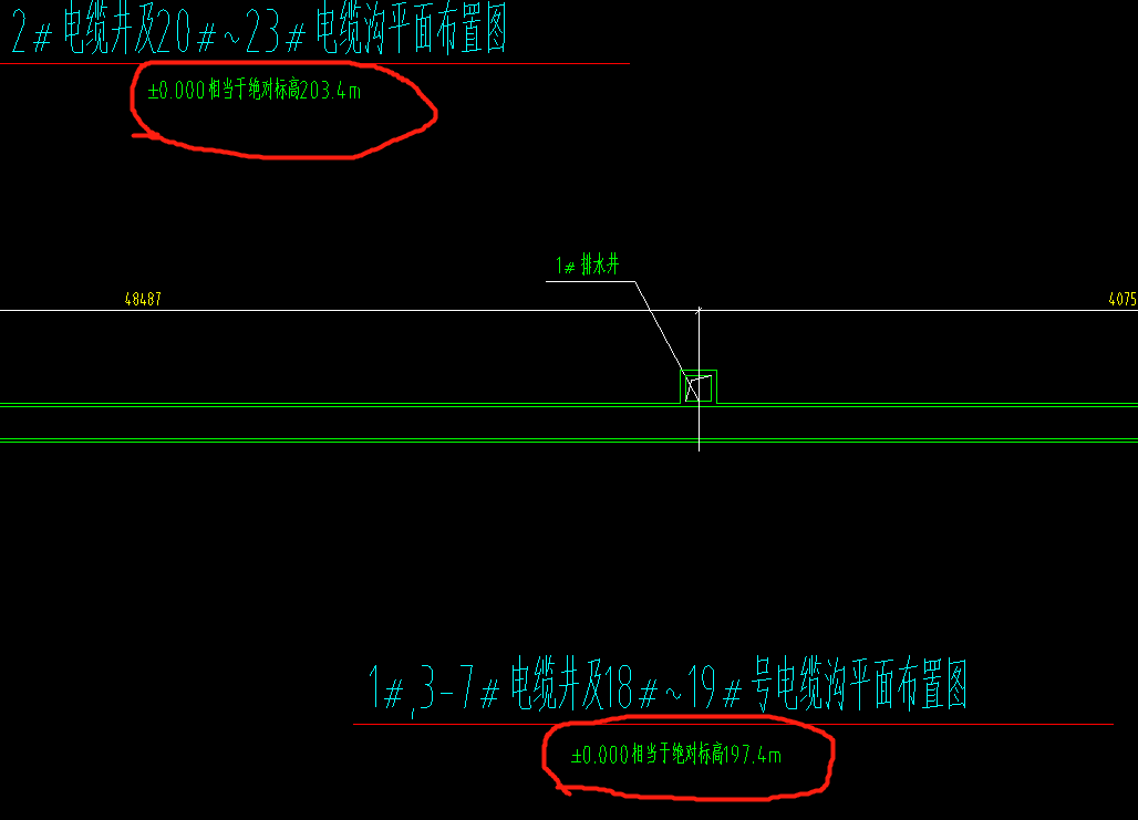 標(biāo)高不同