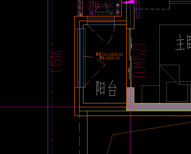 请问这个阳台是主体结构以外的吧 按照一半建筑面积算