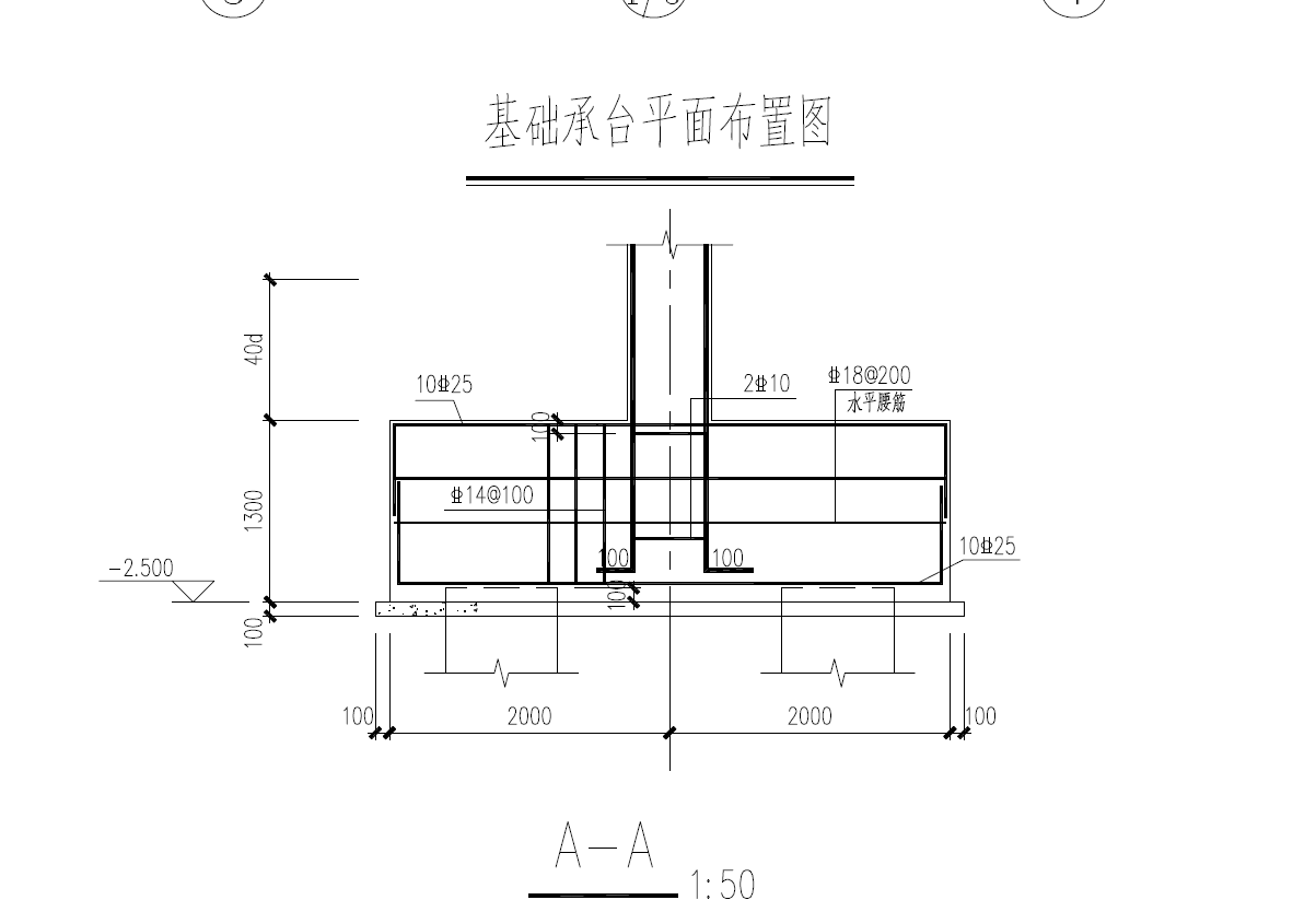 桩承台基础的梁式配筋的弯折,怎么在软件中设置?