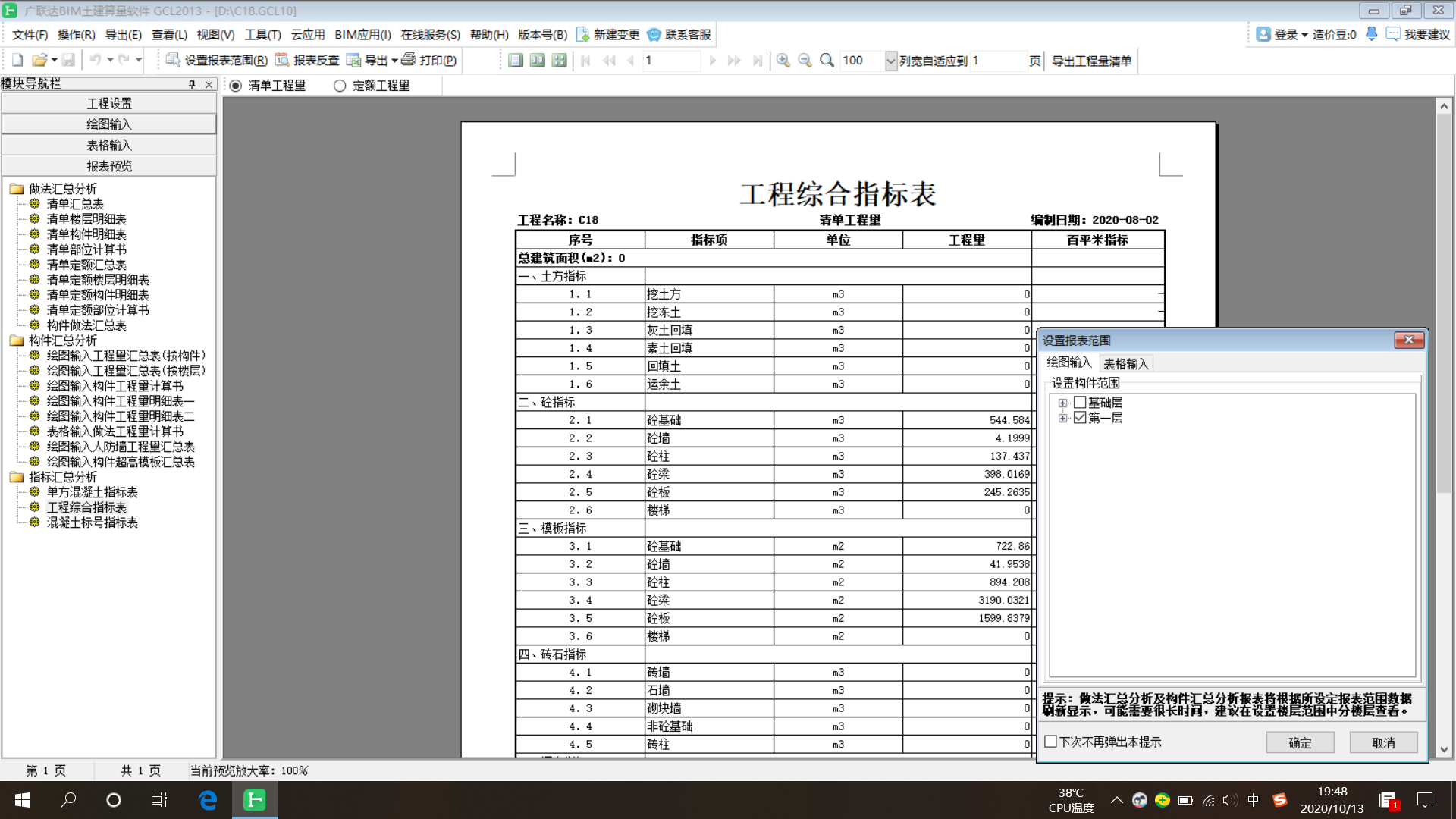 報表范圍