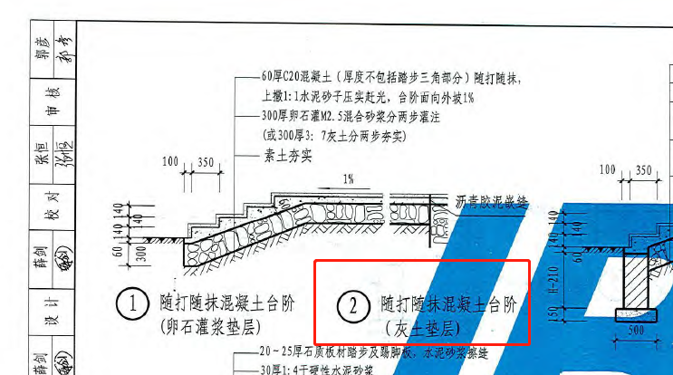 灰土墊層